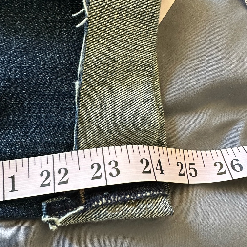 Kut from the Kloth Dark Blue Denim Stretch Reese Ankle Straight Leg Jeans Size 4 - Picture 9 of 9